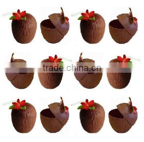 custom made Tropical Plastic Party Coconut Cup Drink