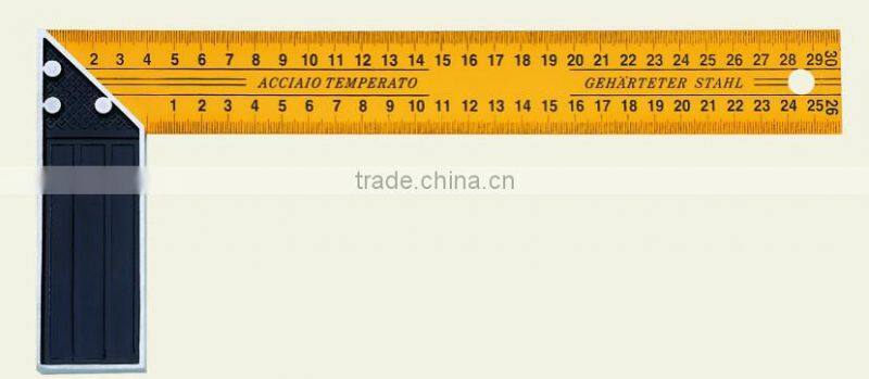 high quality tri square ruler with black surface