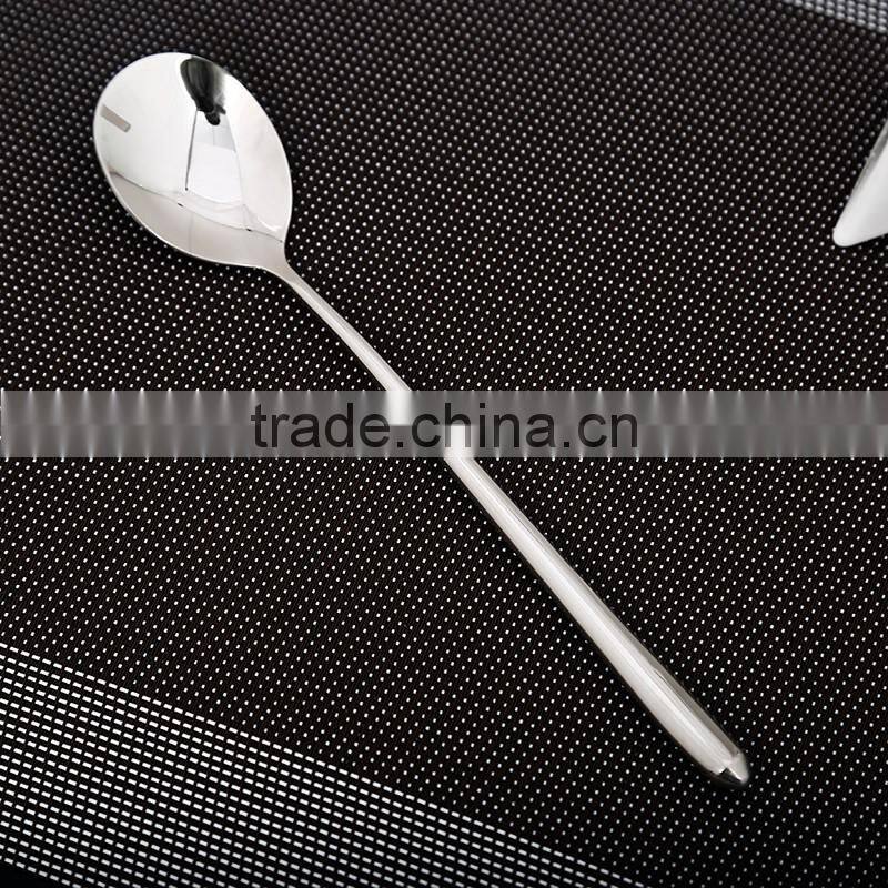 LFGB stainless steel kitchen utensil korea round spoon HT62