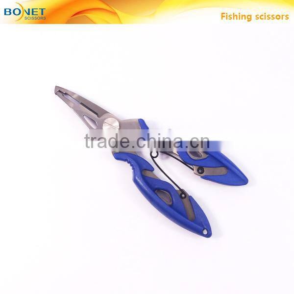 SFI0003/4 FDA qualified Stainless Steel folding multifunction fishing plier scissor