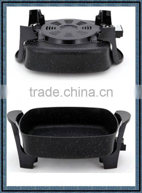 mini electric non-stick frying pan griddle fan