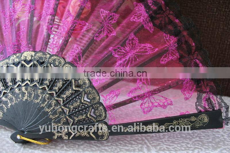 Spanish lace folding fan