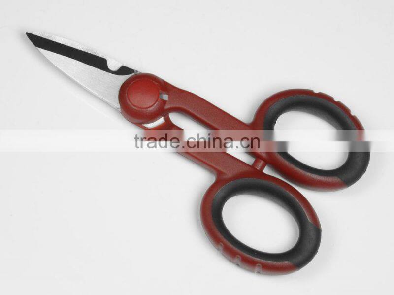 Plastic Handle Black Stainless Steel Electric Scissor RTES004AS