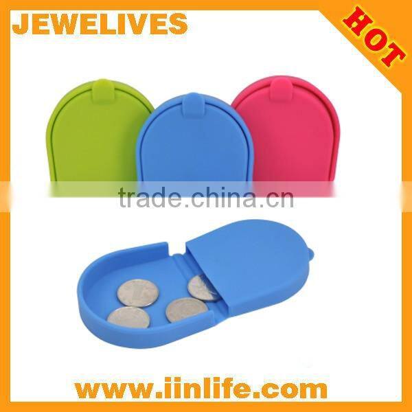Reasonable price high quality candy color silicone coin wallet