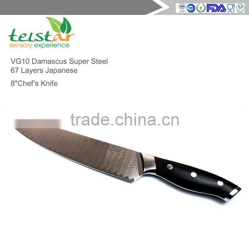 Chef's Knife 8" inch from Original German VG10 Damascus Super Steel 67 Layers Japanese Cook's knives
