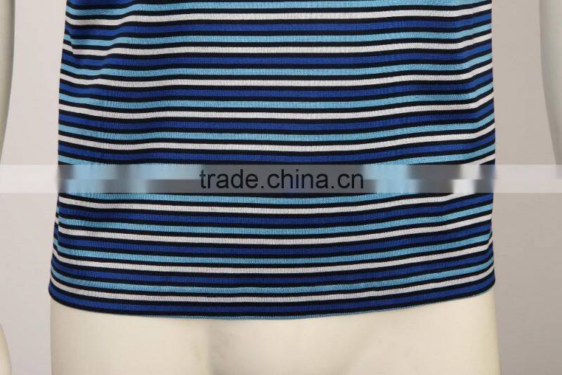 Summer new men's striped t- shirt