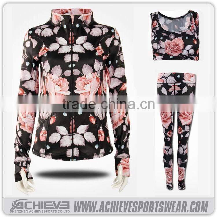 Wholesale spandex comfortable yoga women leggings and tops US