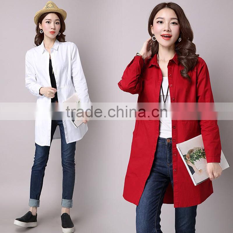Wholesale lady blouse & top women long sleeve fashion design lady blouse