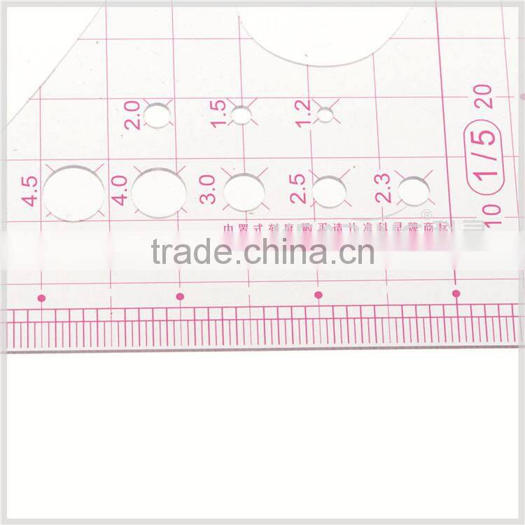 Kearing brand plastic drawing template ruler,sandwich line plastic Scale ruler,plastic straight scale ruler#8515