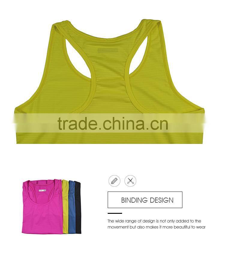 Athletic high quality quick dry fitness undershirt womens vest tank top