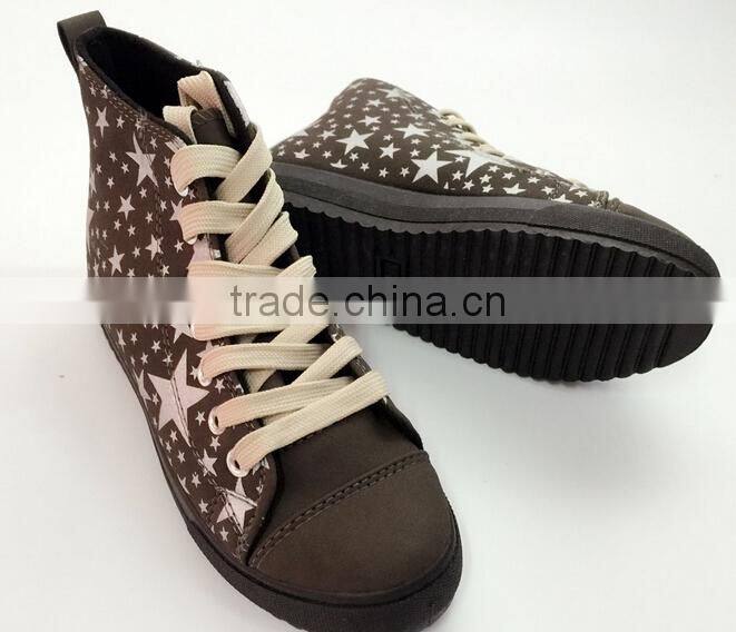 GZY Wholesale china canvas ladies shoes fashion high platform