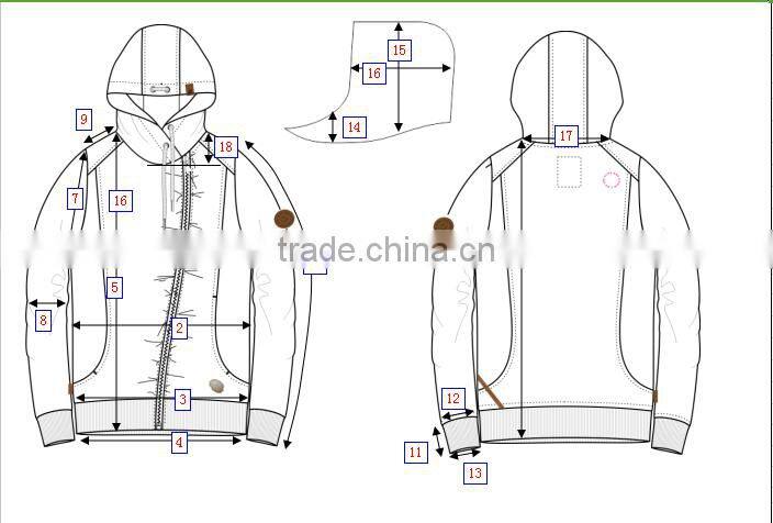 Fashion 100% nylon blank long sleeve cheap pullover hoodies jacket wholesale