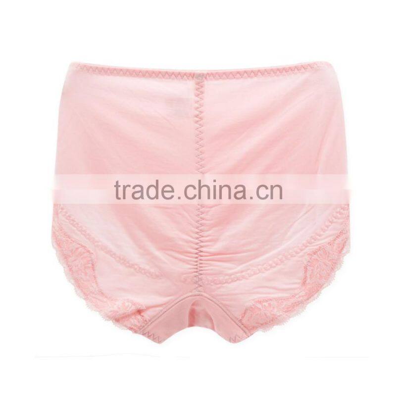 Custom High Quality Colorful 95% Cotton 5% Spandex with Lace Sexy Fancy Woman Underwear