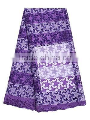 Bestway Royal Blue Fancy Lace Borders FL0189 French Net Lace With Stones 2016