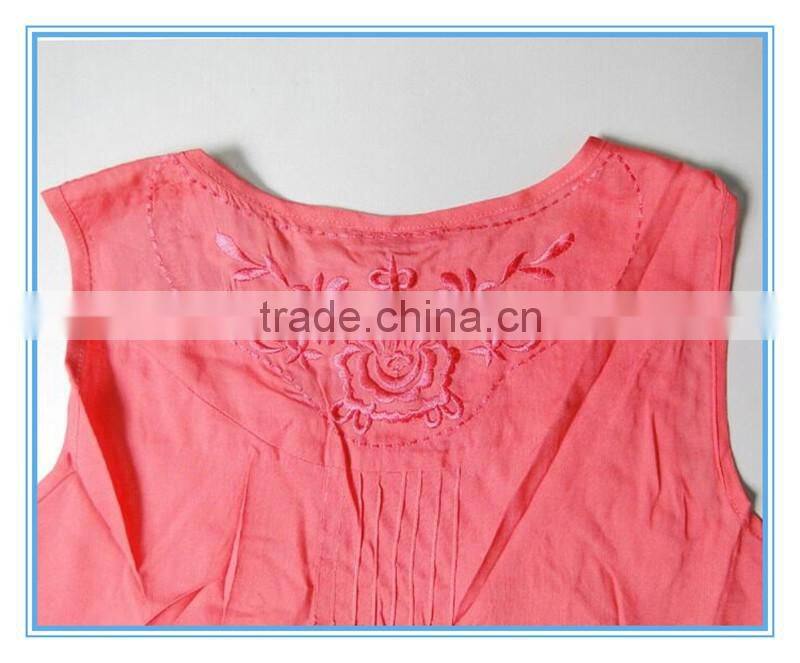 New Fashion Tank Top Cotton Blouse Designs For Women Summer 2016