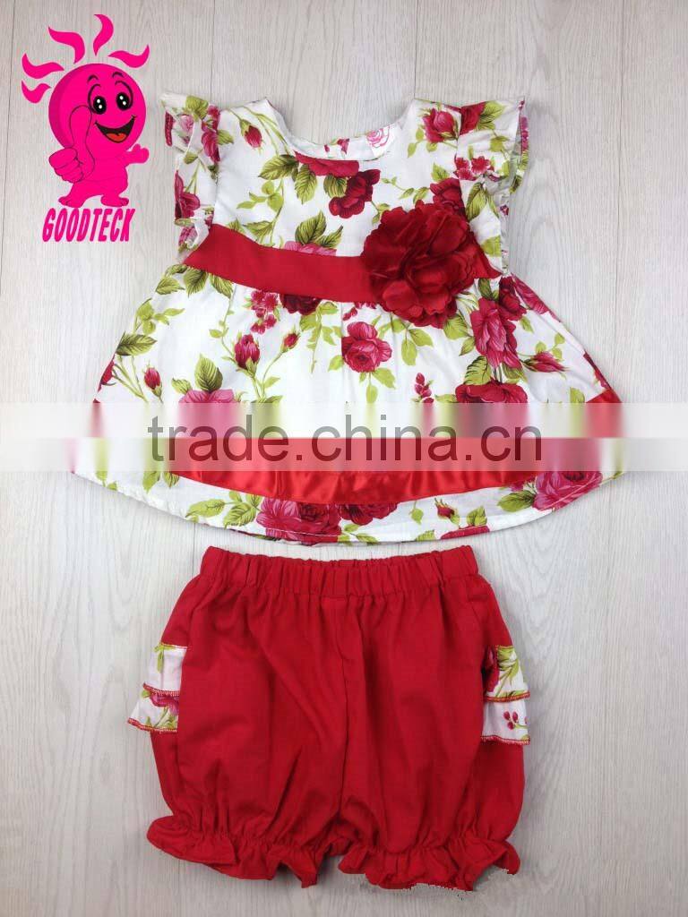 Hot Sale Summer baby Girls Outfit 2 Pieces Boutique Clothing Set For Child Clothes Set Baby Shorts Set Girls Outfit