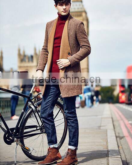 Wholesale & Retail High Quality Elegant Wool Men Wool Coat