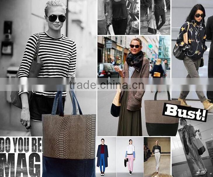 2015 branded wholesale women python snake print bags
