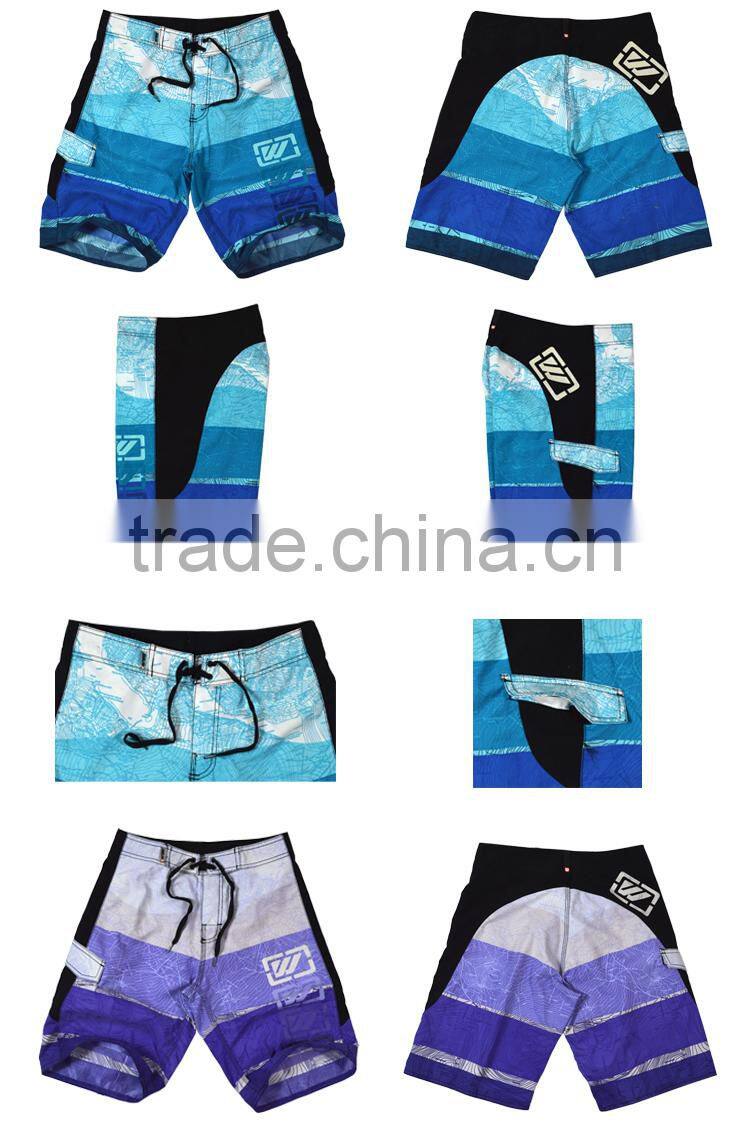 Fashional peach microfiber all over prints mens board shorts /swiming trunk/beach shorts