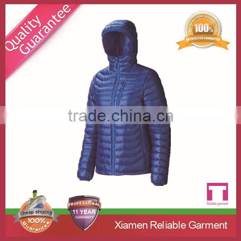 Fashion 95% goose down women thick winter wool coat