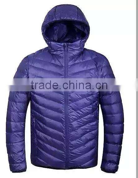 Fashion shiny nylon down jackets/men winter thick down jacket/mens down jackets with hoods