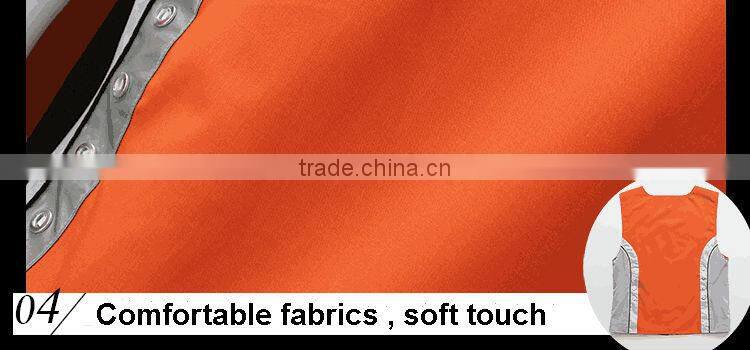 High Visibility led light reflective safety workwear