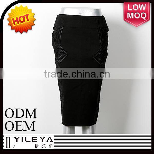 2015 narrow design elastic new arrival mature women short skirt