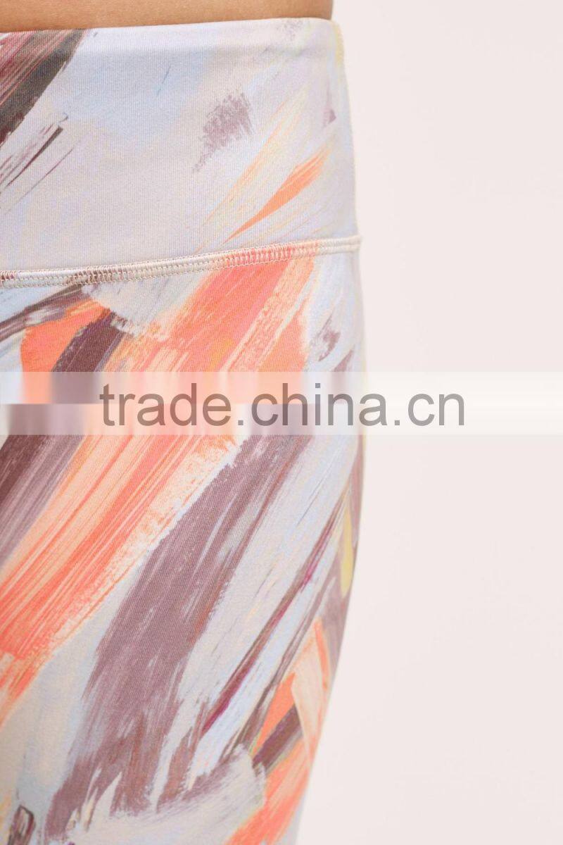 New style sublimation leggins padded sports bra with workout clothes for women