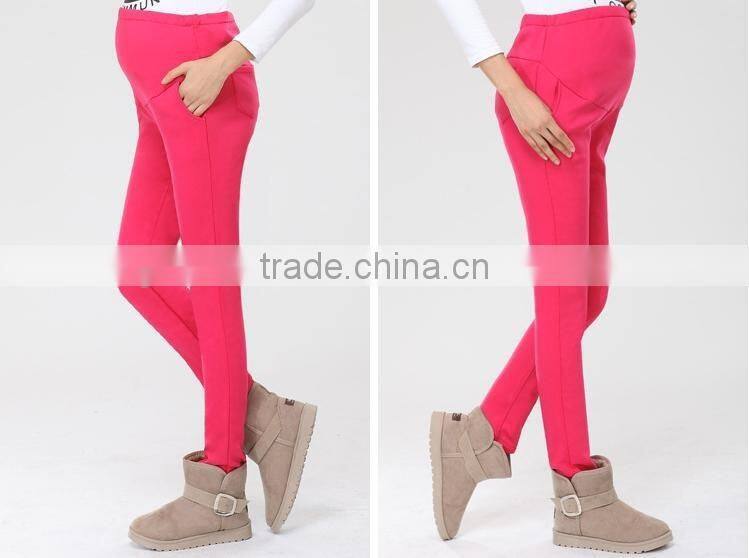 Pregnant women pants, high-waisted pants, thick warm pants