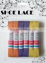 Beautiful flat colorful women shoe laces