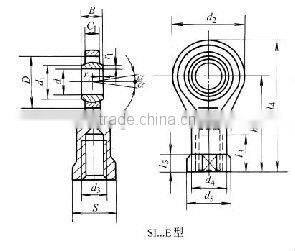 SI 5E Oil- lubricating female aluminum rod end bearing