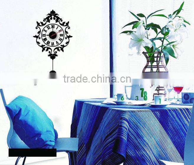 3D Clock deco wall sticker decal