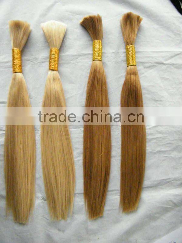 Remy hair bulk buy from China, hair accessory, virgin human hair extension