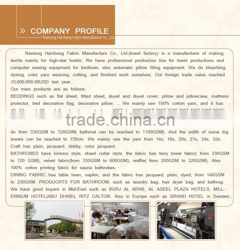 high top selling cheap 100%cotton used hotel bedding