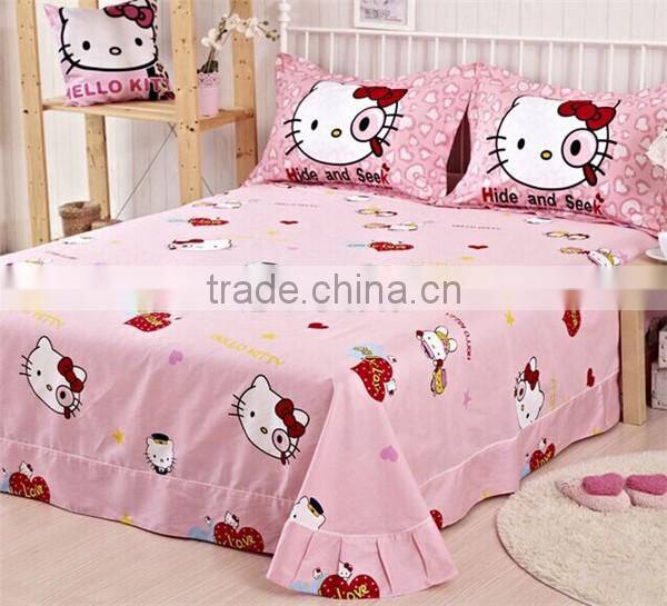 Hot selling Hello Kitty Bedding sets Kids cotton bedding set wholesale price