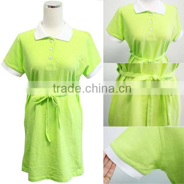 OEM production short sleeve polo shirt t shirt dress wholesale plain mint couple polo shirt