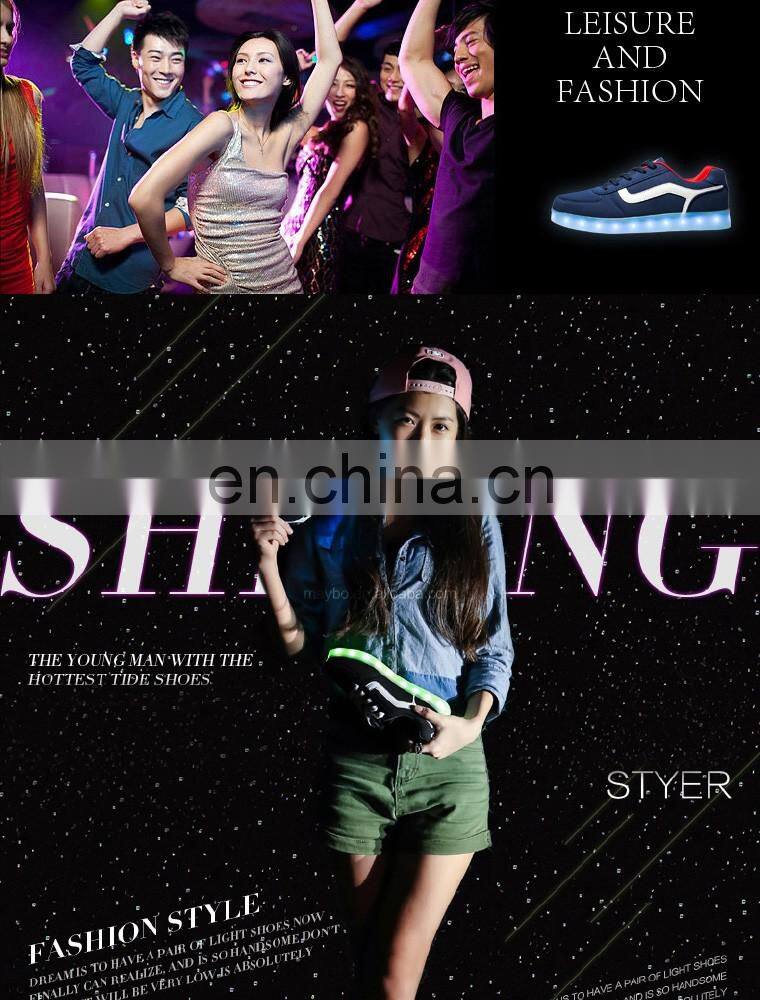 Latest Hot sale Womens night club casual shoes USB Rechargeable LED Shoes Sneakers Wholesale Mens footwear