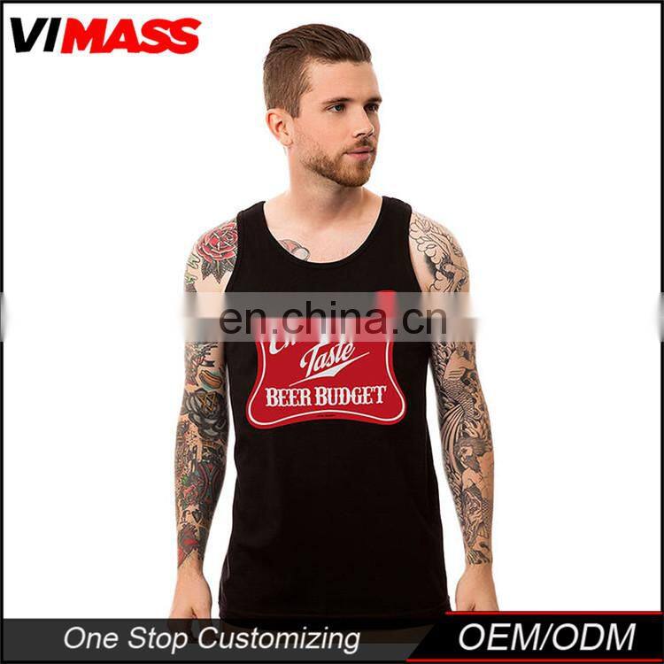 New products 2016 china top custom tank top wholesale