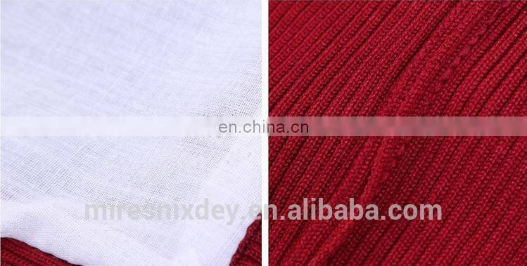 fashion slim fitted turtle-neck knitting sweater with pleated sleeve for office lady