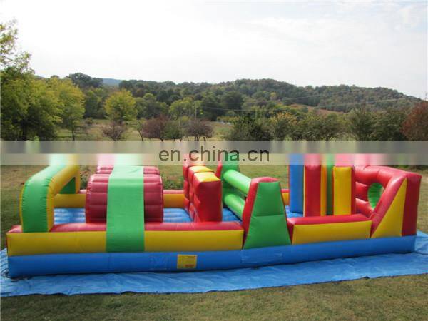 Funny Inflatable Castle Bouncer /tunnel obstacle course