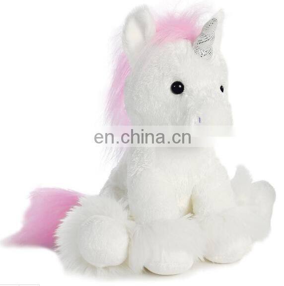 Custom stuffed unicorn backpack toy plush unicorn school bag