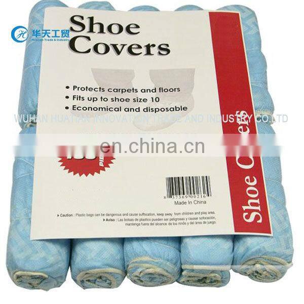 disposable non woven shoe cover,dnon slip shoe coversnon-slip rubber shoe covers