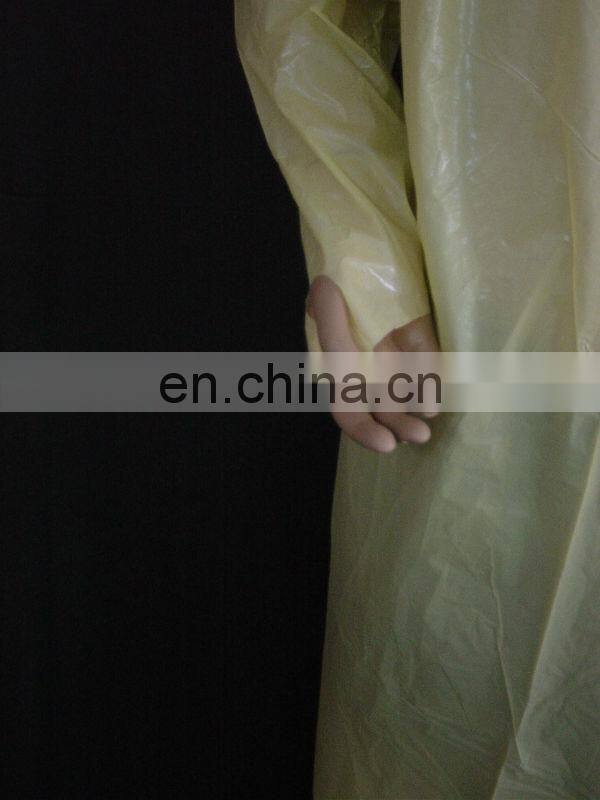 Isolation Disposable Surgical CPE Gown/PE Working Gown