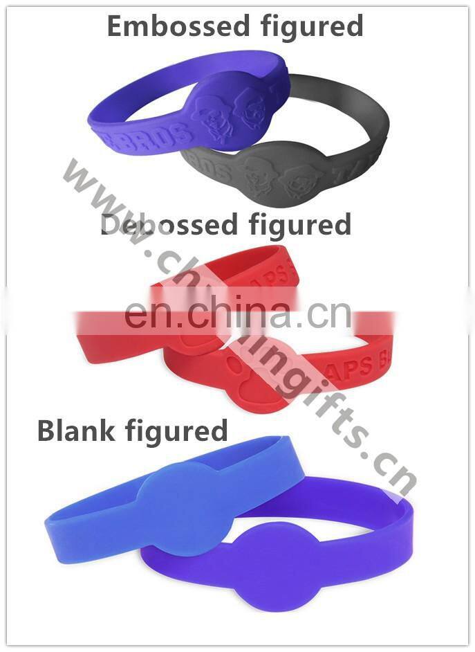 Silicone Bracelets with QR code on Metal Clips/Buckles