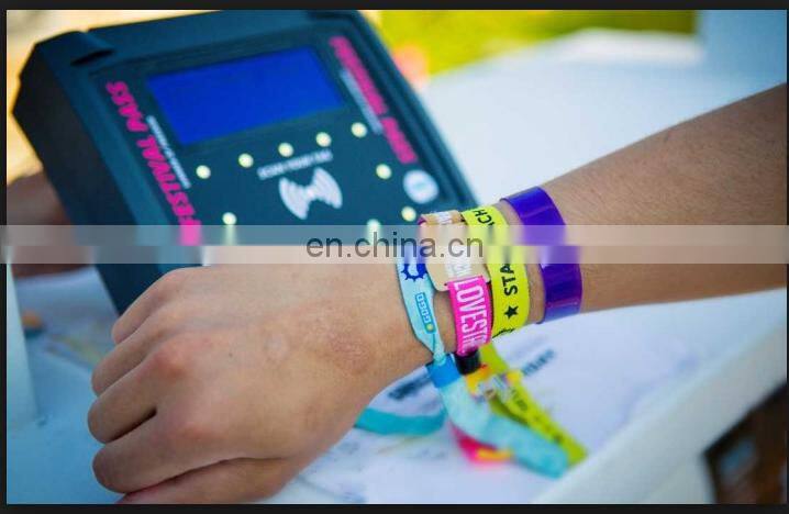 Hot sale Fabric 13.56mhz HF RFID Festival Wristbands