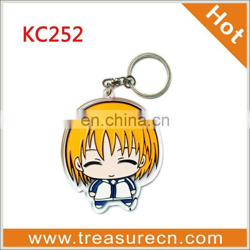 Custom BSCI Design 2D/3D Acrylic Plastic Photo Insert Cheap Keychain