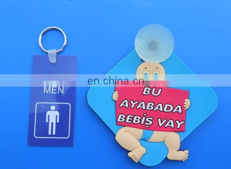 PVC Car Sticker Embossed Logo Suction Car Sign Car Badge