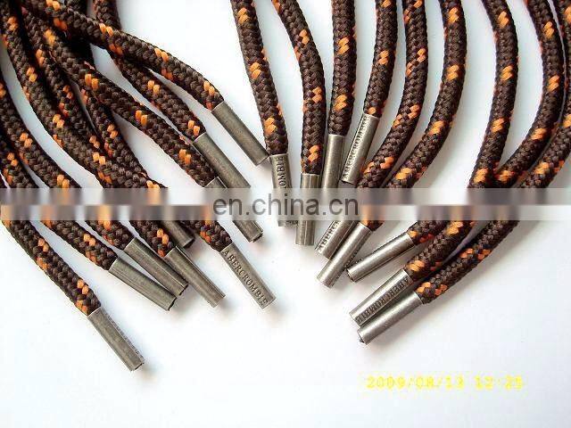 gold/gun metal /silver metal aglet custom engraved/printed logo metal lace aglet shoelace tips for wearshirt