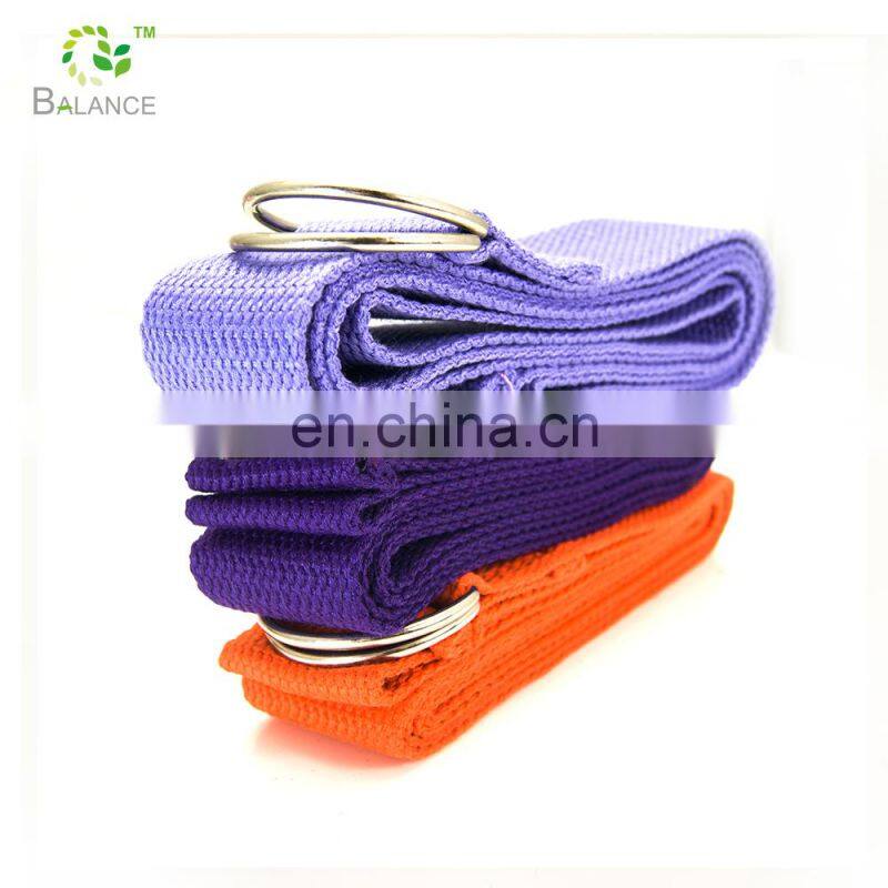 hot sale yoga straps custom with logo colorful yoga strap for stretching from BALANCE