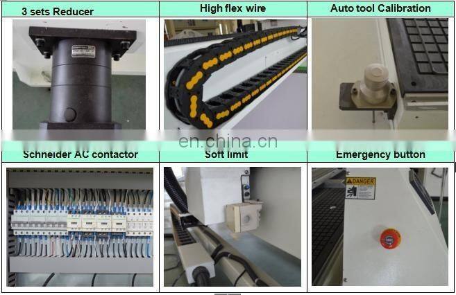 China four axis CNC Router engraver drilling and milling machine for wood with CNC controller system